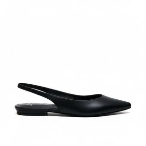 New Marc Fisher Women’s Black Slingback Flats Classic Preppy Timeless